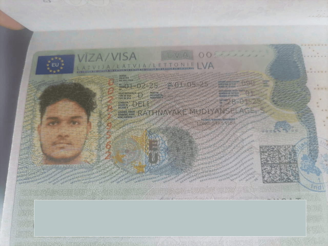 Rathnayake's approved visa