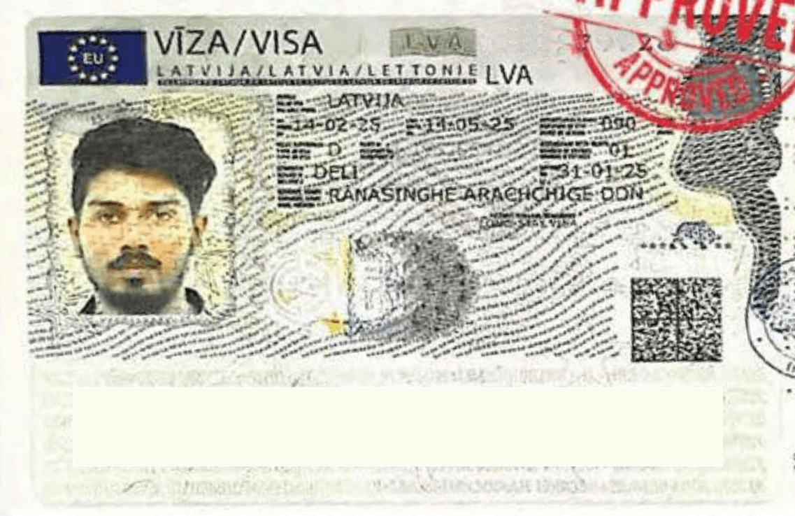 Ranasinghe's approved visa